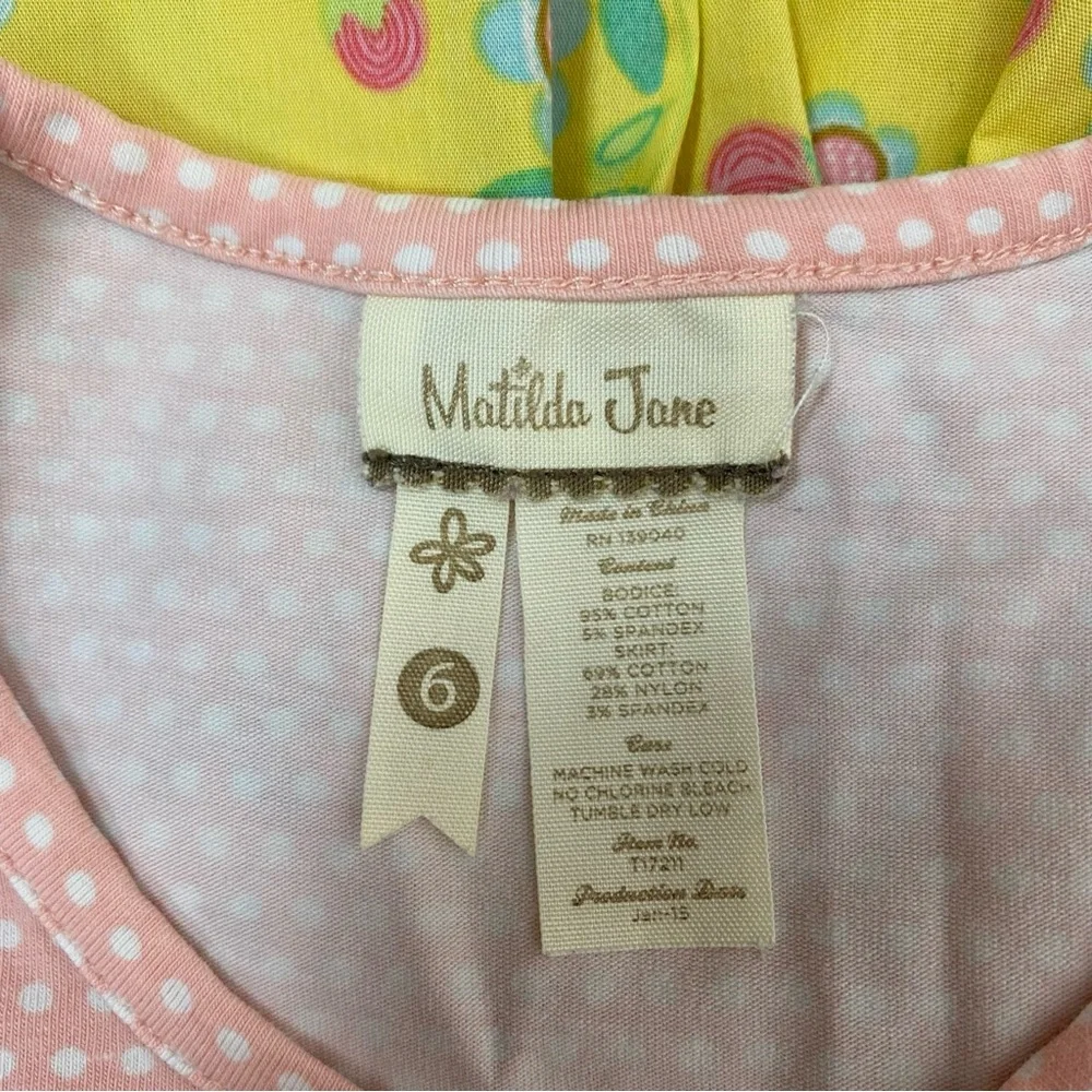 Matilda Jane girls Amazing Things Top Hello Lovely Size 6 - Picture 7 of 8